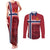 Custom Norway Football Couples Matching Tank Maxi Dress and Long Sleeve Button Shirt Norges Herrelandslag i Fotball