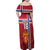 Custom Norway Football Family Matching Off Shoulder Maxi Dress and Hawaiian Shirt Norges Herrelandslag i Fotball