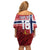 Custom Norway Football Family Matching Off Shoulder Short Dress and Hawaiian Shirt Norges Herrelandslag i Fotball