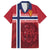 Custom Norway Football Family Matching Puletasi and Hawaiian Shirt Norges Herrelandslag i Fotball