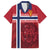 Custom Norway Football Family Matching Short Sleeve Bodycon Dress and Hawaiian Shirt Norges Herrelandslag i Fotball