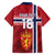 Custom Norway Football Family Matching Short Sleeve Bodycon Dress and Hawaiian Shirt Norges Herrelandslag i Fotball