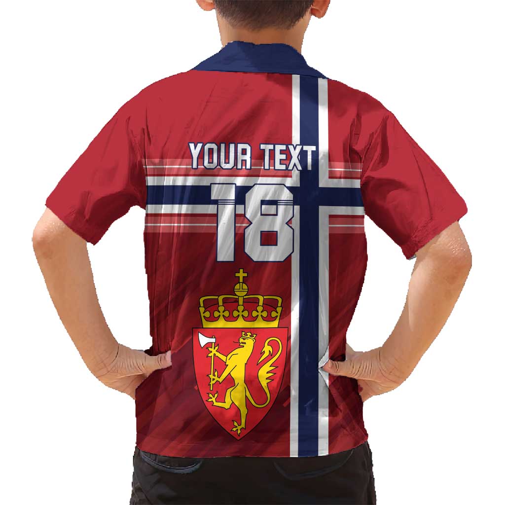 Custom Norway Football Family Matching Tank Maxi Dress and Hawaiian Shirt Norges Herrelandslag i Fotball