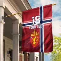 Custom Norway Football Garden Flag Norges Herrelandslag i Fotball