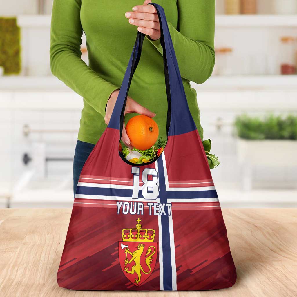 Custom Norway Football Grocery Bag Norges Herrelandslag i Fotball