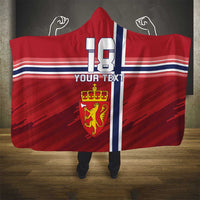 Custom Norway Football Hooded Blanket Norges Herrelandslag i Fotball