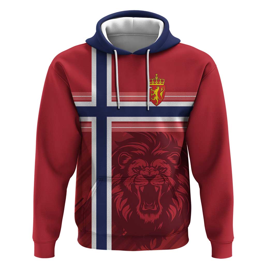 Custom Norway Football Hoodie Norges Herrelandslag i Fotball