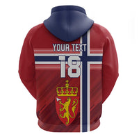 Custom Norway Football Hoodie Norges Herrelandslag i Fotball