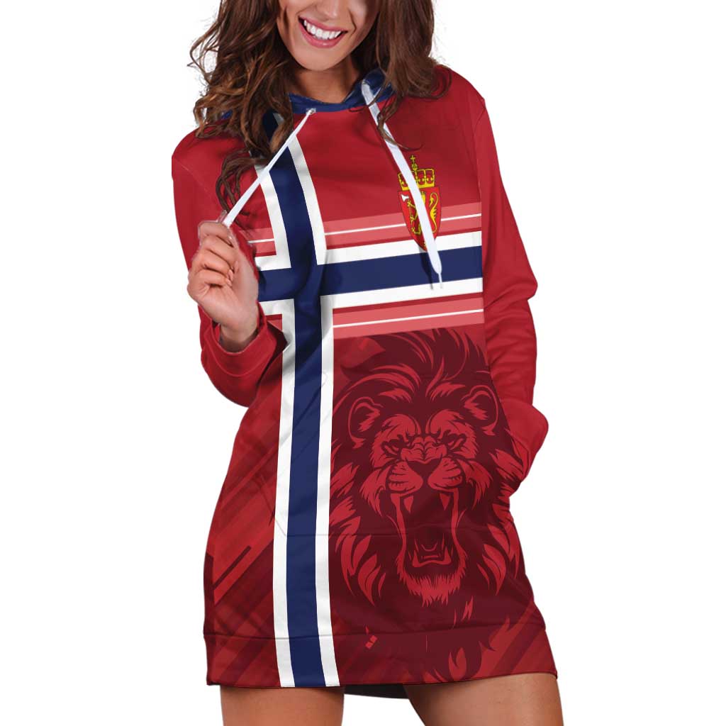 Custom Norway Football Hoodie Dress Norges Herrelandslag i Fotball