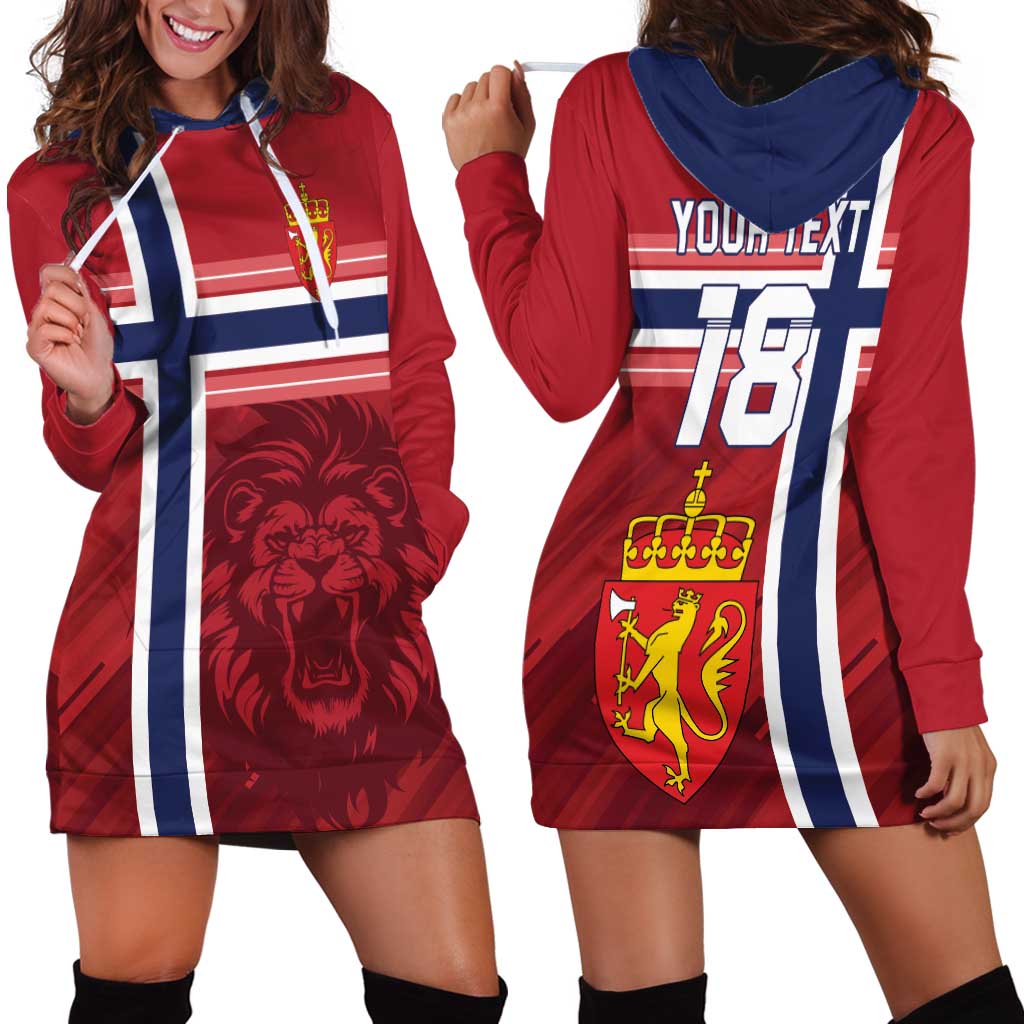 Custom Norway Football Hoodie Dress Norges Herrelandslag i Fotball