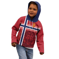 Custom Norway Football Kid Hoodie Norges Herrelandslag i Fotball