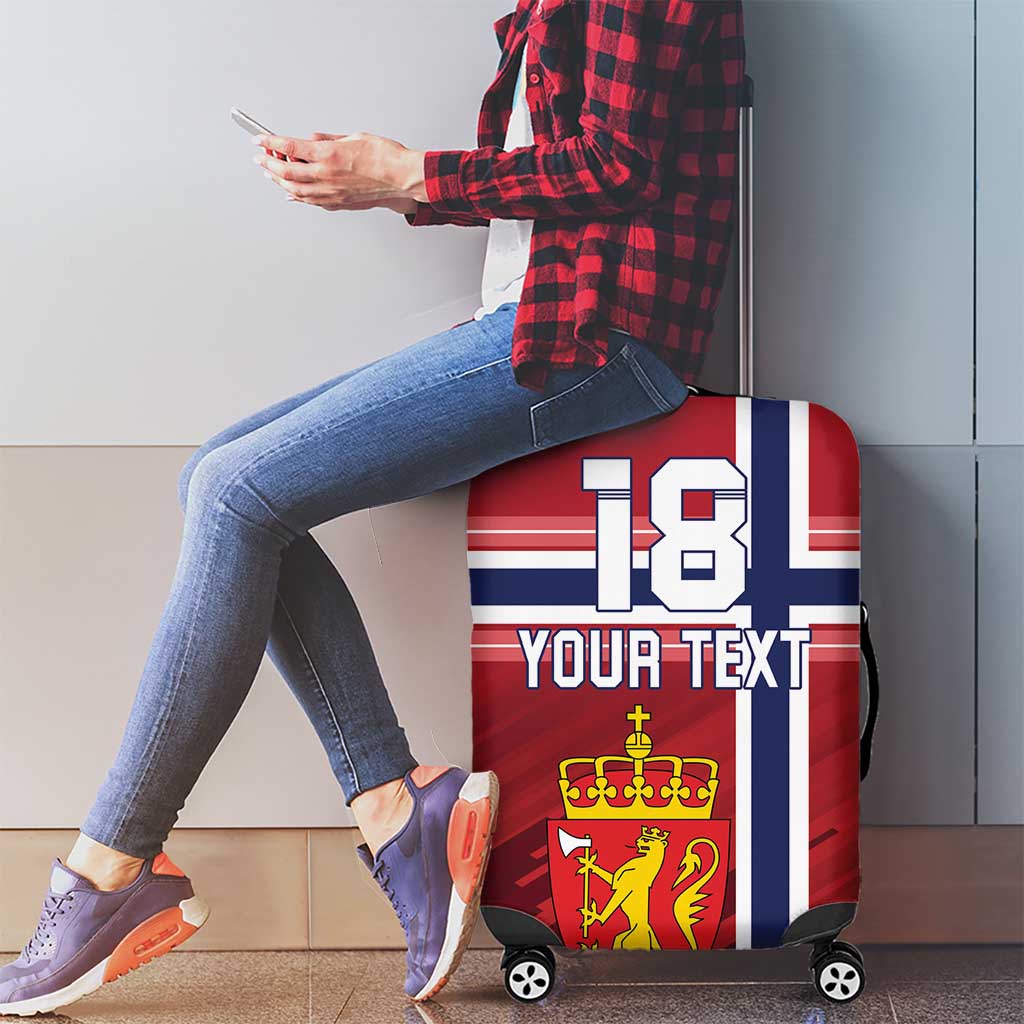 Custom Norway Football Luggage Cover Norges Herrelandslag i Fotball