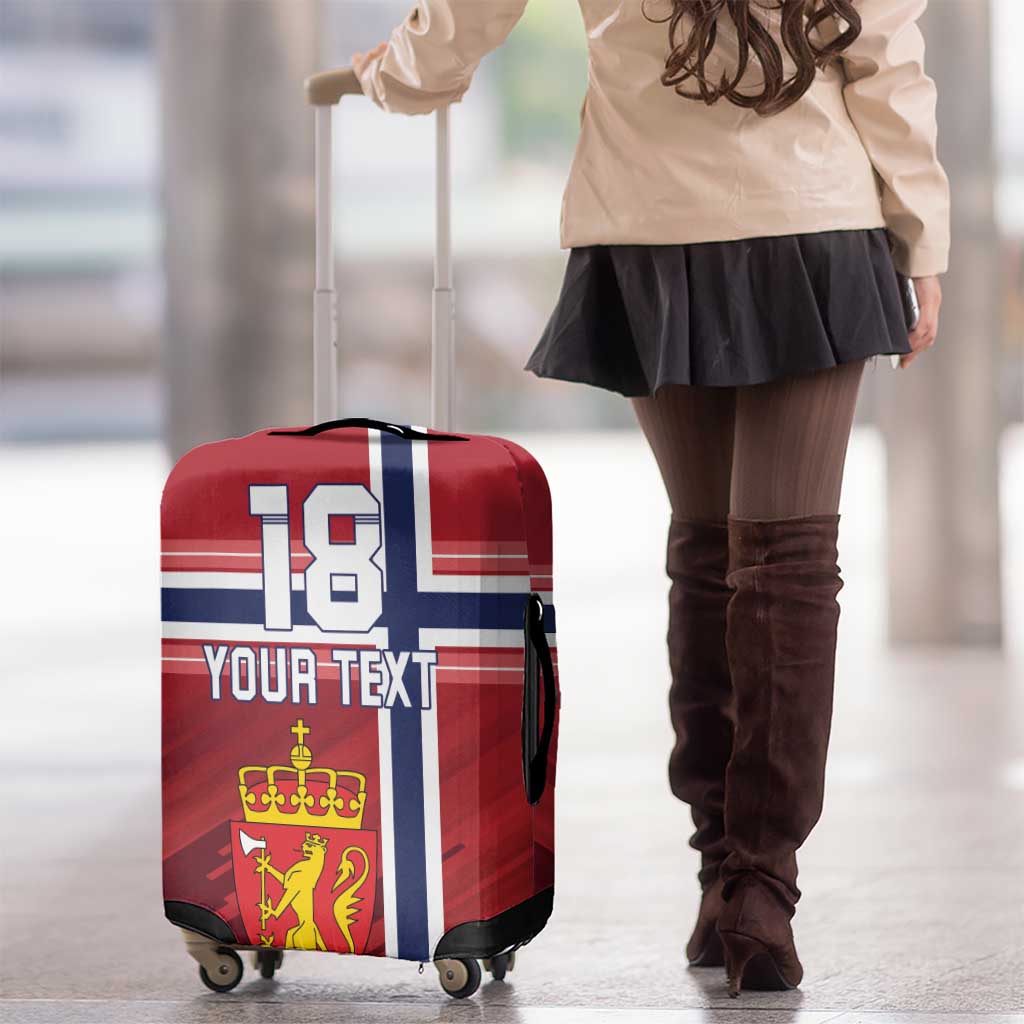 Custom Norway Football Luggage Cover Norges Herrelandslag i Fotball