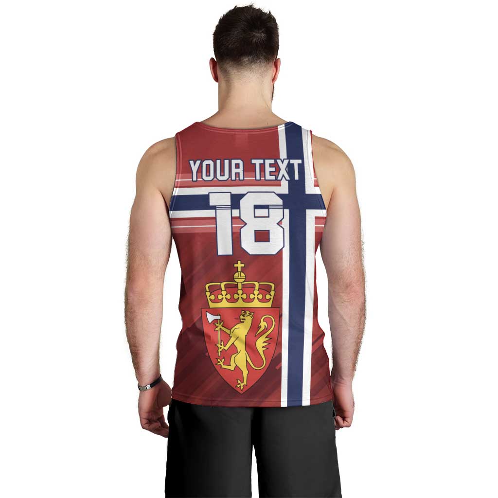 Custom Norway Football Men Tank Top Norges Herrelandslag i Fotball