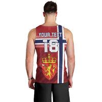Custom Norway Football Men Tank Top Norges Herrelandslag i Fotball