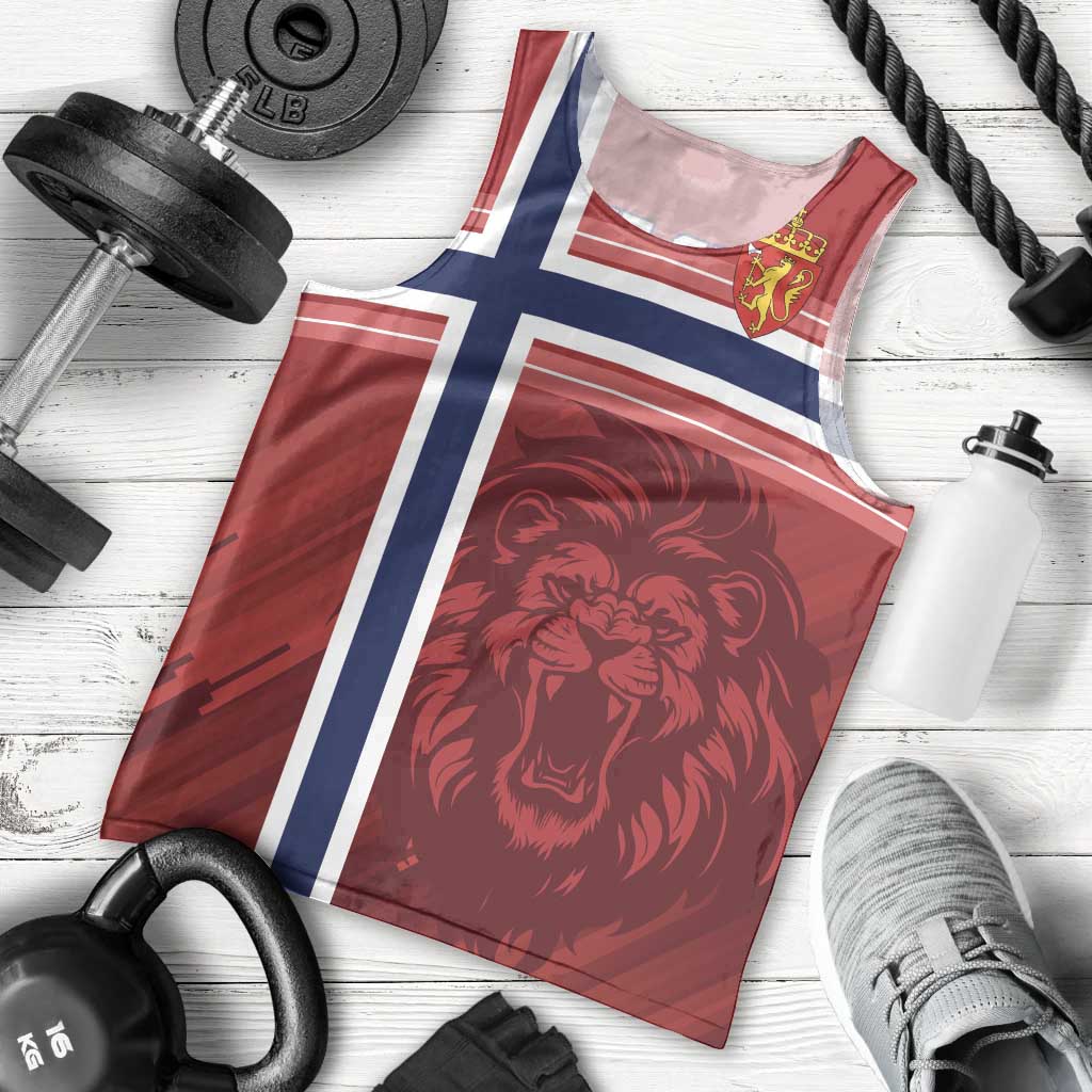 Custom Norway Football Men Tank Top Norges Herrelandslag i Fotball
