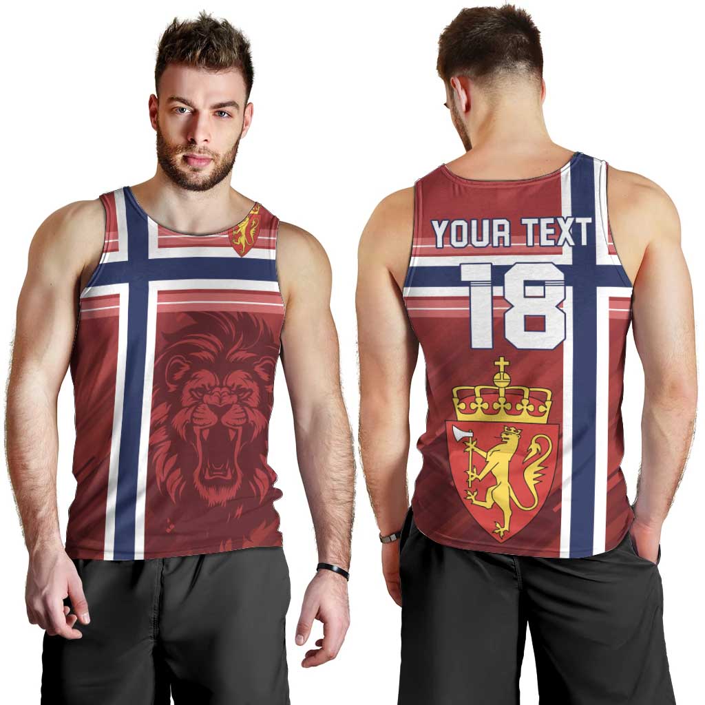 Custom Norway Football Men Tank Top Norges Herrelandslag i Fotball