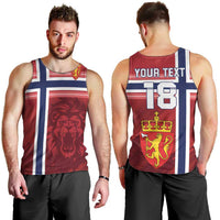 Custom Norway Football Men Tank Top Norges Herrelandslag i Fotball