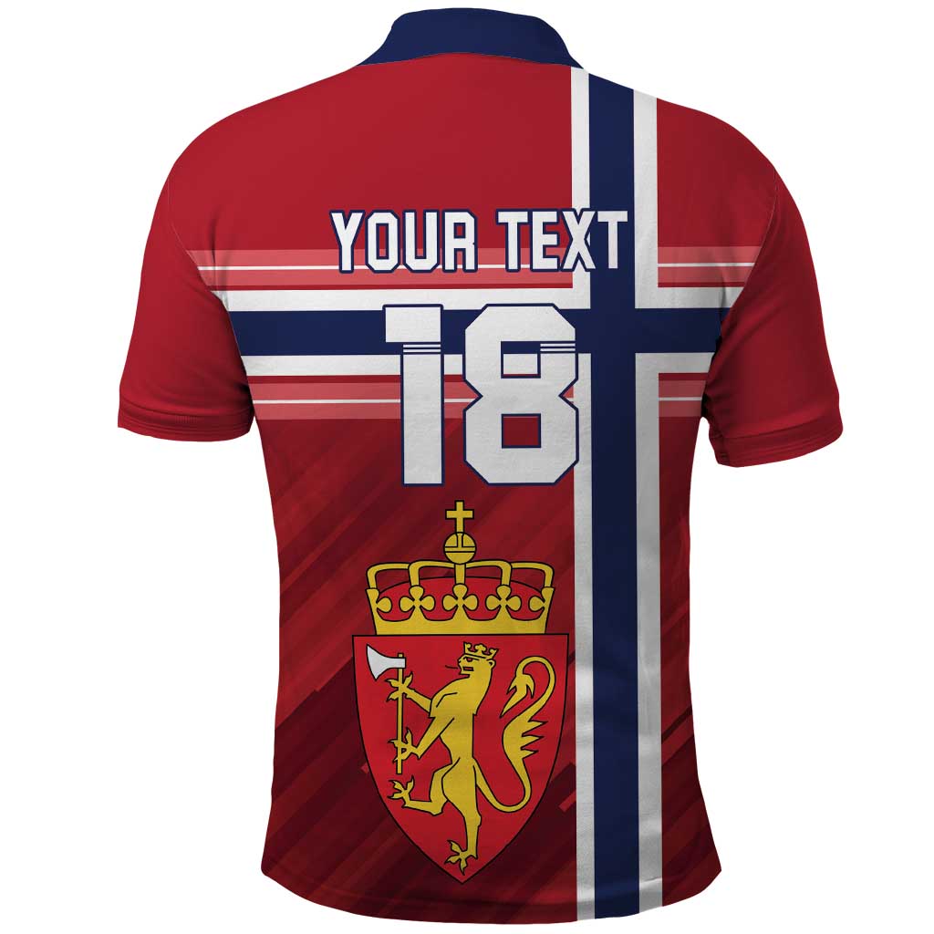 Custom Norway Football Polo Shirt Norges Herrelandslag i Fotball