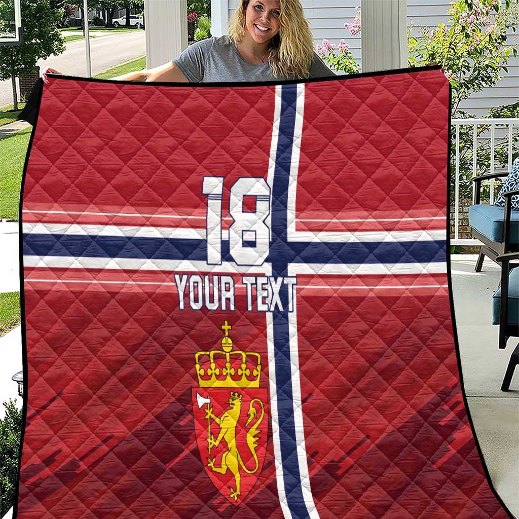 Custom Norway Football Quilt Norges Herrelandslag i Fotball