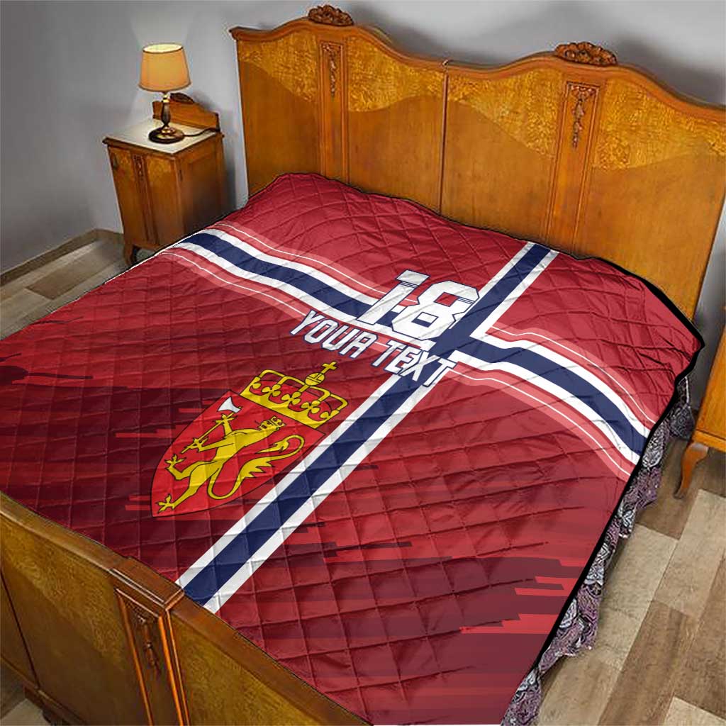 Custom Norway Football Quilt Norges Herrelandslag i Fotball