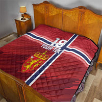 Custom Norway Football Quilt Norges Herrelandslag i Fotball