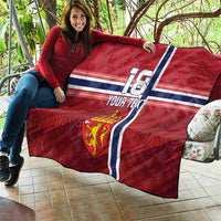 Custom Norway Football Quilt Norges Herrelandslag i Fotball