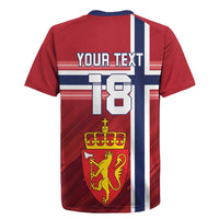Custom Norway Football Rugby Jersey Norges Herrelandslag i Fotball