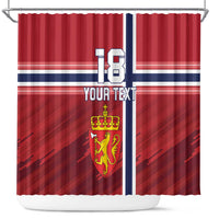 Custom Norway Football Shower Curtain Norges Herrelandslag i Fotball