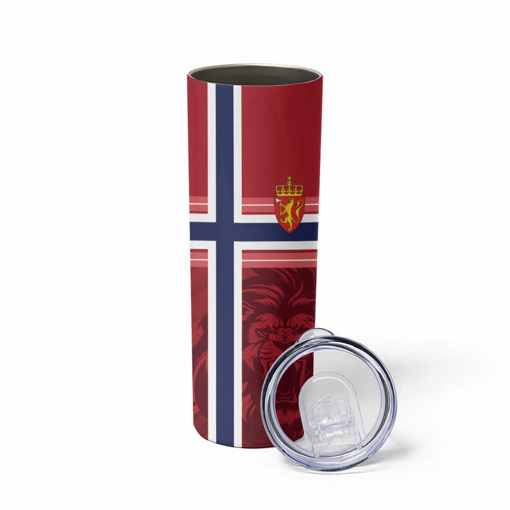 Custom Norway Football Skinny Tumbler Norges Herrelandslag i Fotball