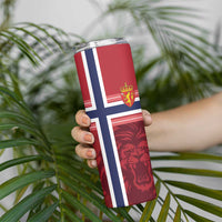 Custom Norway Football Skinny Tumbler Norges Herrelandslag i Fotball