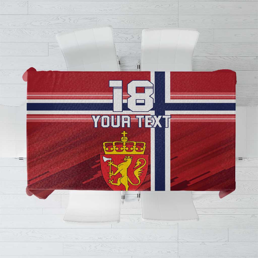 Custom Norway Football Tablecloth Norges Herrelandslag i Fotball