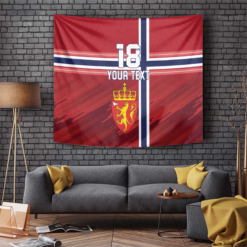 Custom Norway Football Tapestry Norges Herrelandslag i Fotball