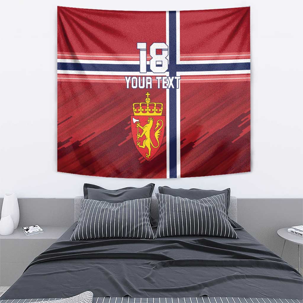 Custom Norway Football Tapestry Norges Herrelandslag i Fotball