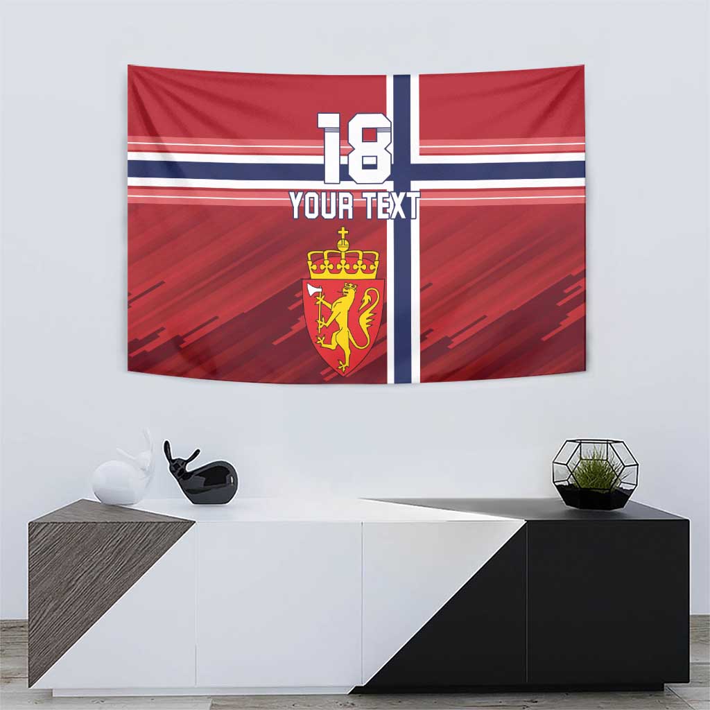 Custom Norway Football Tapestry Norges Herrelandslag i Fotball