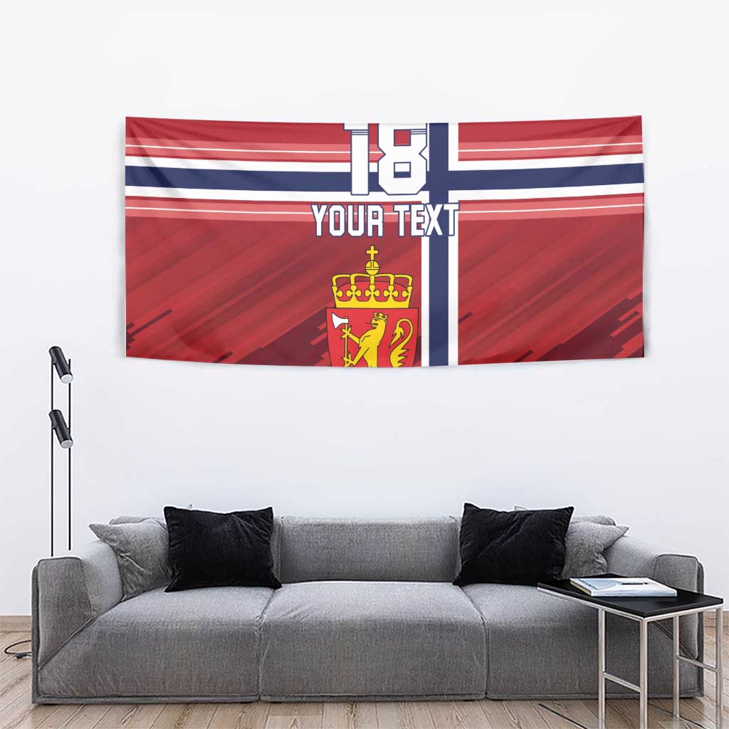 Custom Norway Football Tapestry Norges Herrelandslag i Fotball