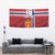 Custom Norway Football Tapestry Norges Herrelandslag i Fotball