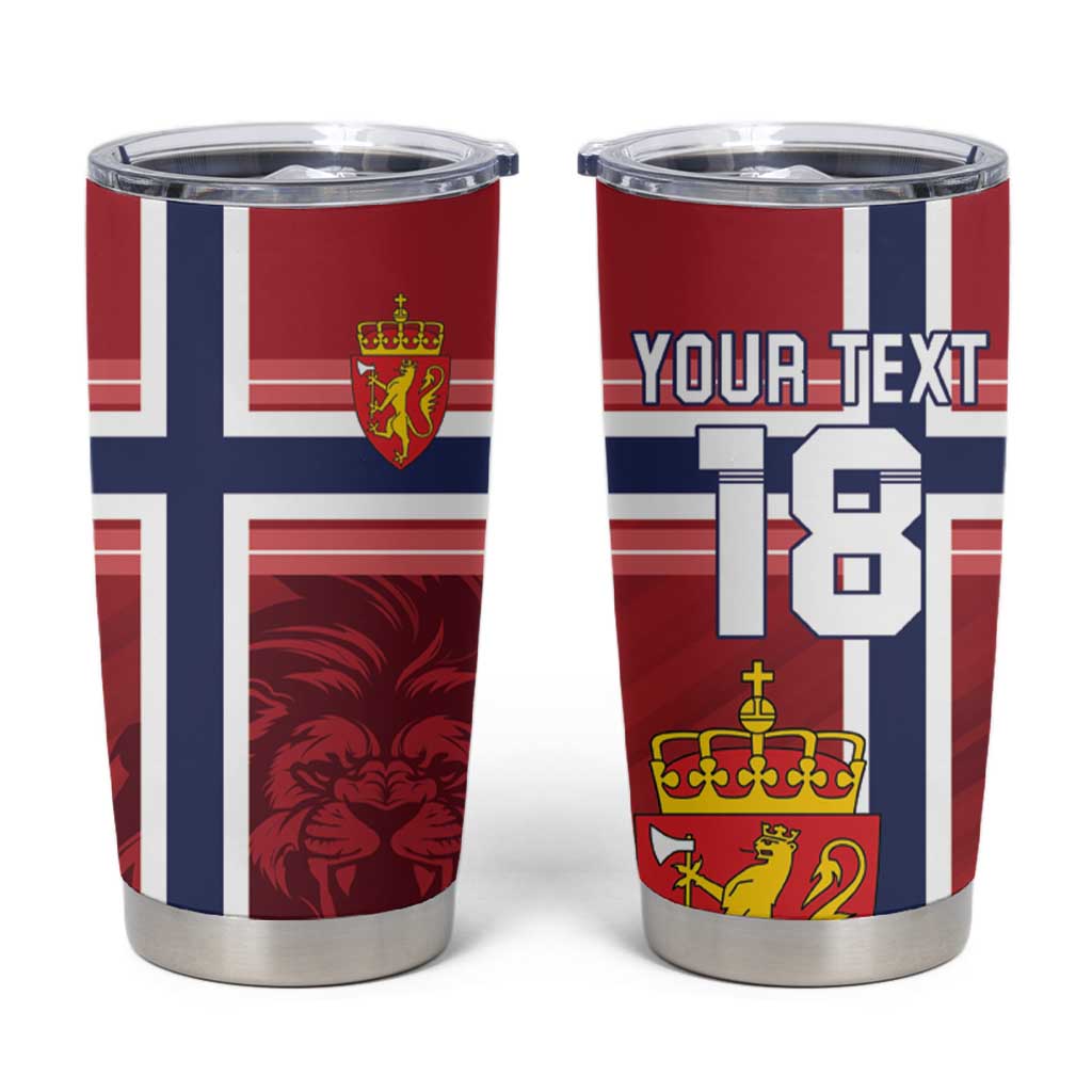 Custom Norway Football Tumbler Cup Norges Herrelandslag i Fotball