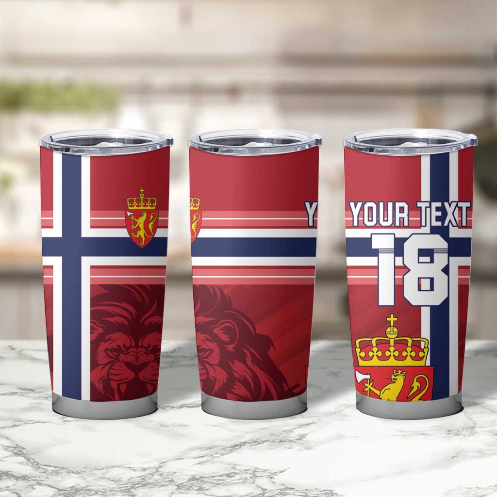 Custom Norway Football Tumbler Cup Norges Herrelandslag i Fotball