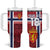 Custom Norway Football Tumbler With Handle Norges Herrelandslag i Fotball