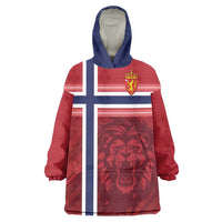 Custom Norway Football Wearable Blanket Hoodie Norges Herrelandslag i Fotball