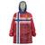 Custom Norway Football Wearable Blanket Hoodie Norges Herrelandslag i Fotball
