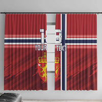 Custom Norway Football Window Curtain Norges Herrelandslag i Fotball