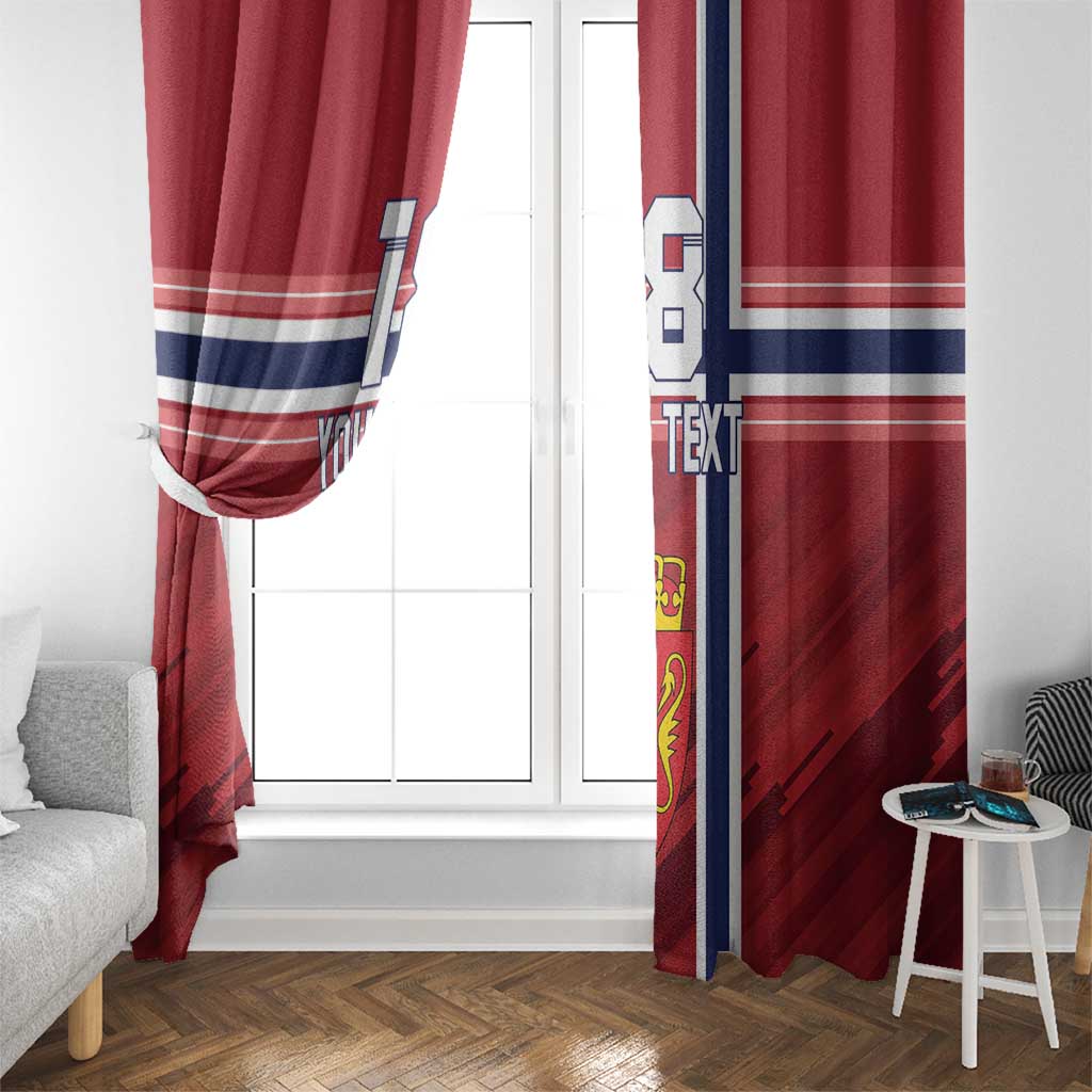 Custom Norway Football Window Curtain Norges Herrelandslag i Fotball