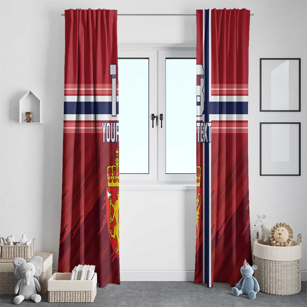 Custom Norway Football Window Curtain Norges Herrelandslag i Fotball