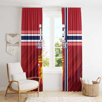 Custom Norway Football Window Curtain Norges Herrelandslag i Fotball
