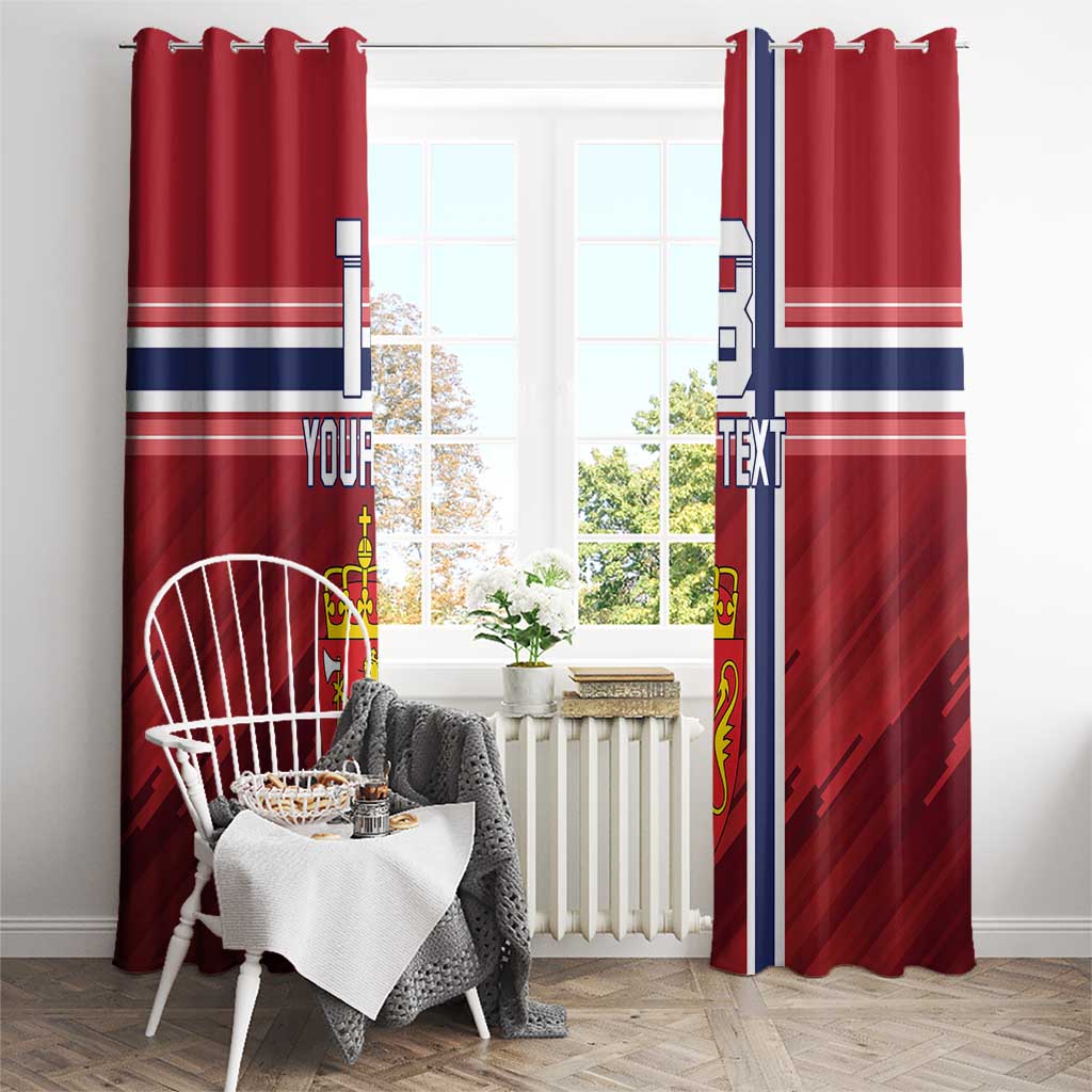 Custom Norway Football Window Curtain Norges Herrelandslag i Fotball