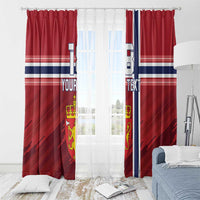 Custom Norway Football Window Curtain Norges Herrelandslag i Fotball
