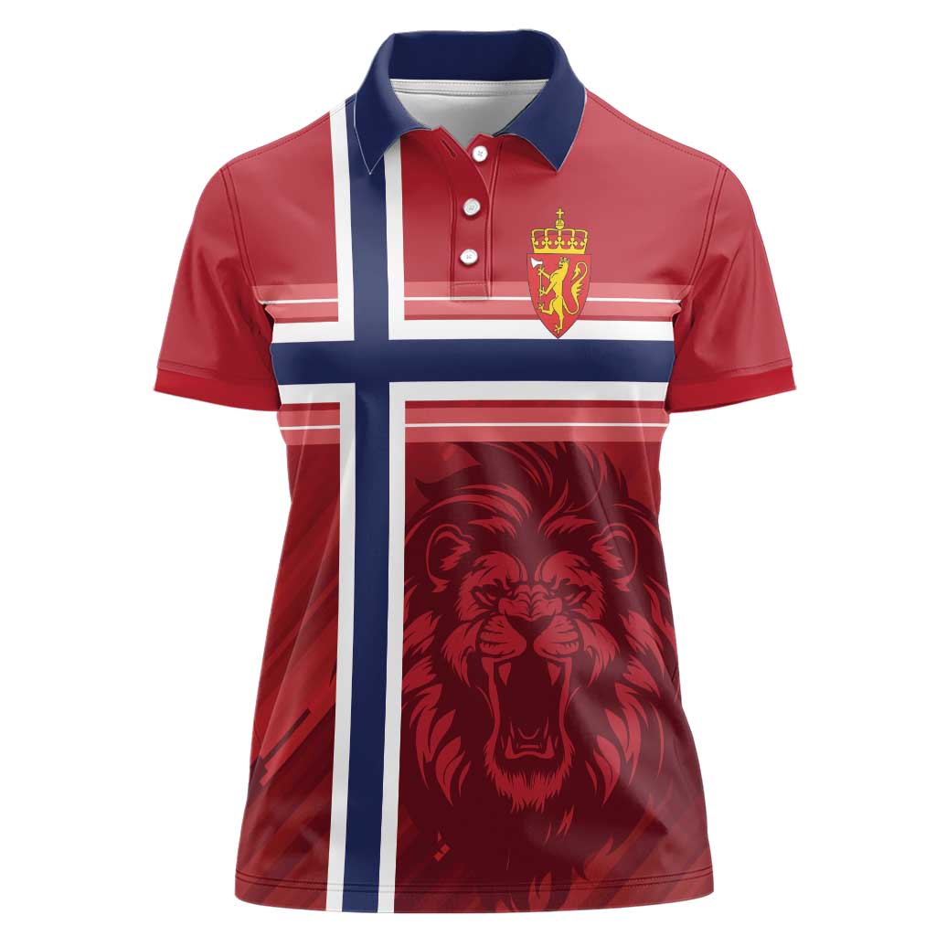 Custom Norway Football Women Polo Shirt Norges Herrelandslag i Fotball