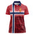 Custom Norway Football Women Polo Shirt Norges Herrelandslag i Fotball
